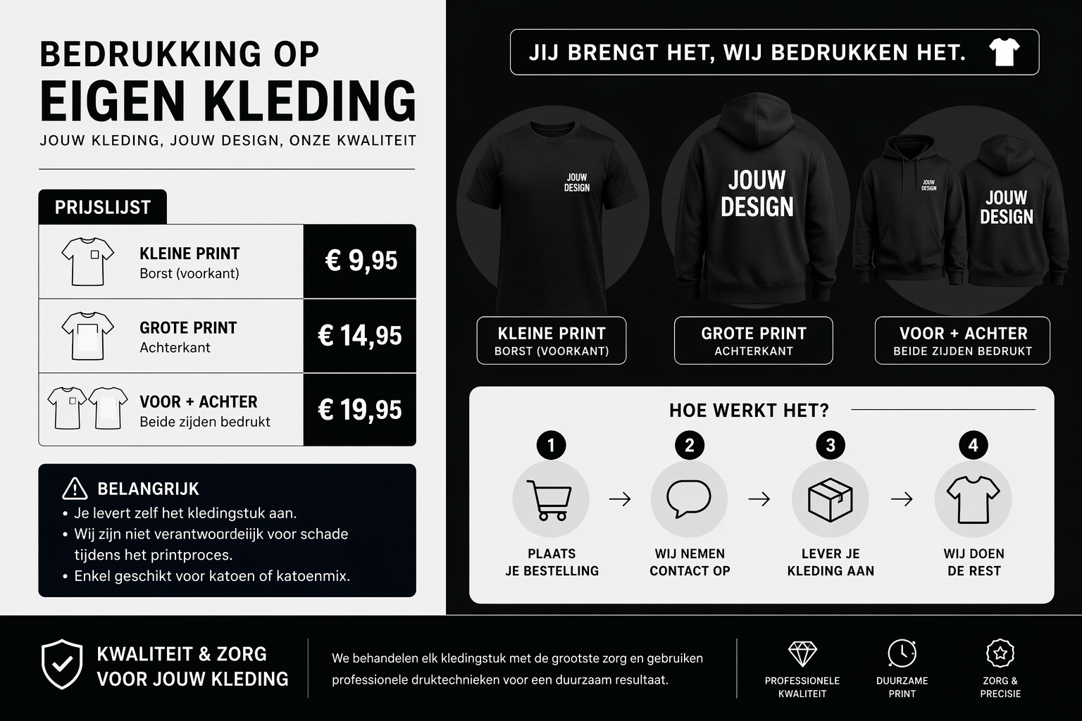 Bedrukking eigen kleding